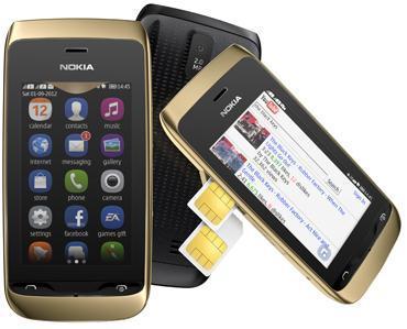Nokia 308 Asha Dual SIM Unlocked Phone Black (NOT COMPATIBLE in US/CA)