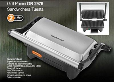 Black & Decker GR2976 Panini Grill Maker, 220V (Non-USA Compliant)