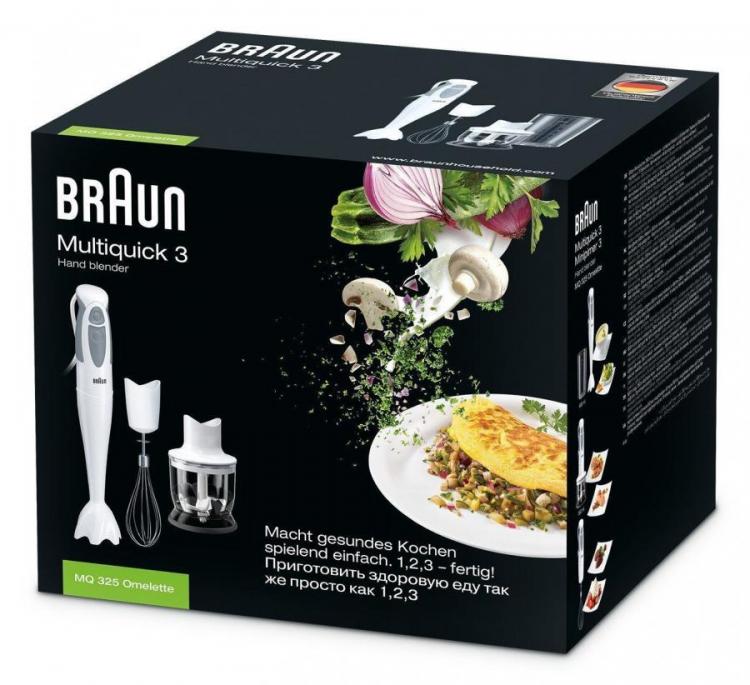 OLD] Braun Multiquick 3 MQ 325 Omelette Minipimer con Tritatutto Frusta e  Bicchiere