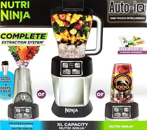 Nutri Ninja Auto-iQ Compact Blender System with Nutri Ninja Cups