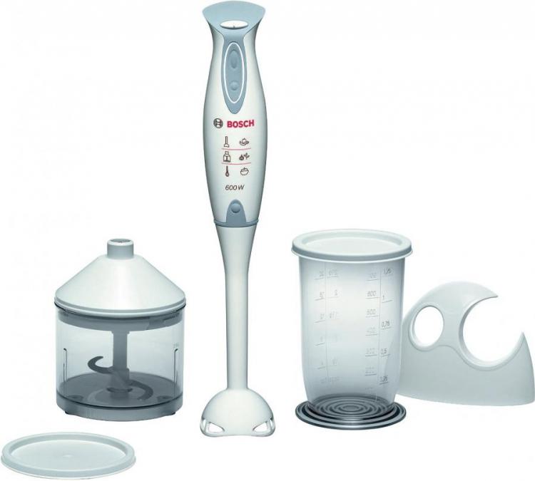 Bosch MSM6300GB Hand Blender and Accessories, 600W - White/Grey 220 Volt  NOT FOR USA