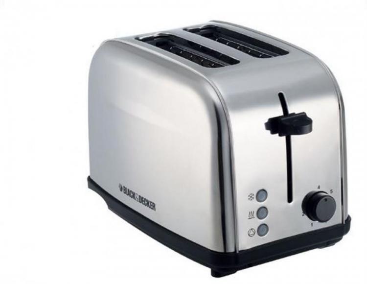 Black + Decker 2-Slice Stainless Steel Toaster