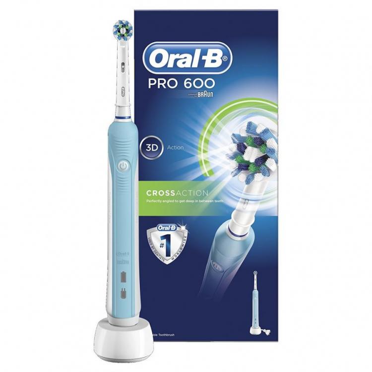 Oral-B Pro 600 Cross Rechargeable Toothbrush by Braun
