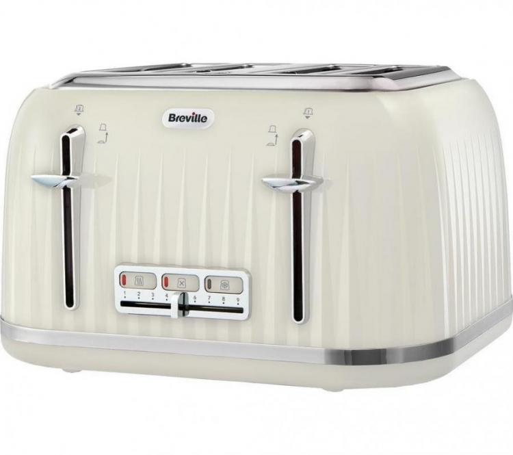 Breville VTT702 4 Slices Toaster 2000 Watt Power Capacity - CREAM 220-240  Volt 50 Hz NOT