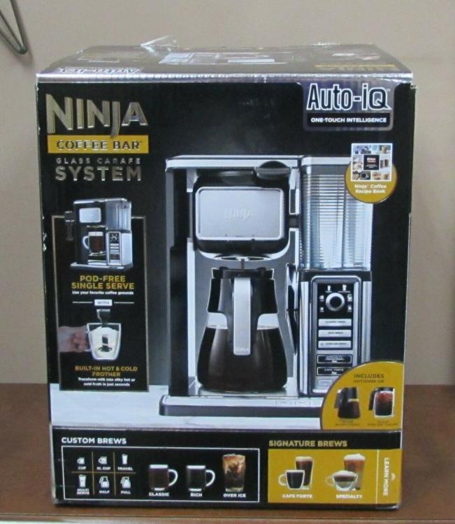 ninja cf090a carafe coffee bar system with single serve 110 volts