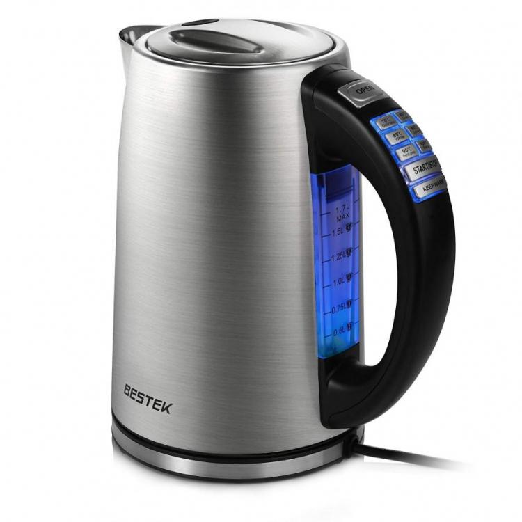BESTEK 12830 Stainless Steel Kettle with Temperature Control, Electric  Kettle with Automat