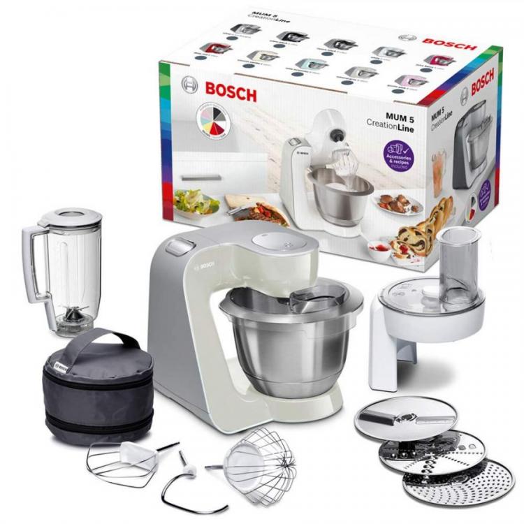 Bosch MUM58W20 Food Processor Creation Line Stainless Steel 3.9 Liters,  without citrus pre