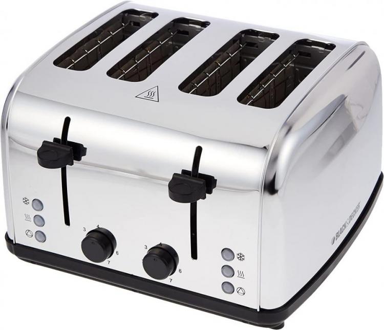 Black + Decker 4-Slice Toaster 