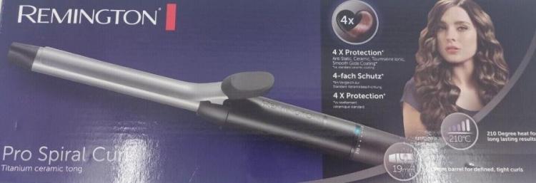 Remington CI5519 19 mm Pro Spiral Curl Curling Iron 4x Protection  High-Quality 220VOLTS NO