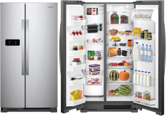 Whirlpool 5WRS315NHM 25 Cu Ft Side By Side Stainless Steel Refrigerator 220-240 Volt 50 Hz NOT FOR USA